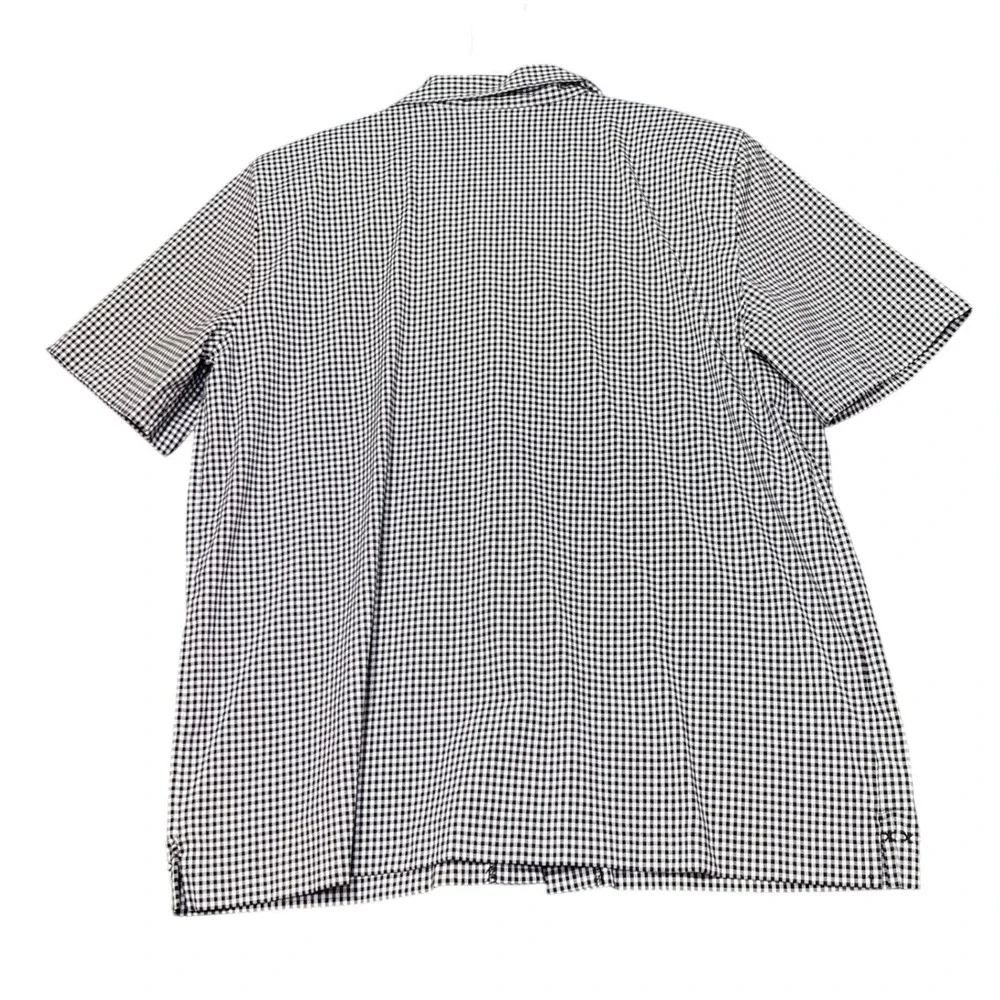 Alfred Dunner Womens Size 12 Floral Embroidered Shirt Under Shirt Gingham Button - Picture 3 of 15